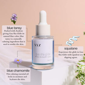 XYZ Skin facial massage with oil demonstrates soothing glide and lymphatic-friendly feel