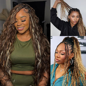 YWIGS body wave bulk braiding hair styling-ready look for long-lasting braids