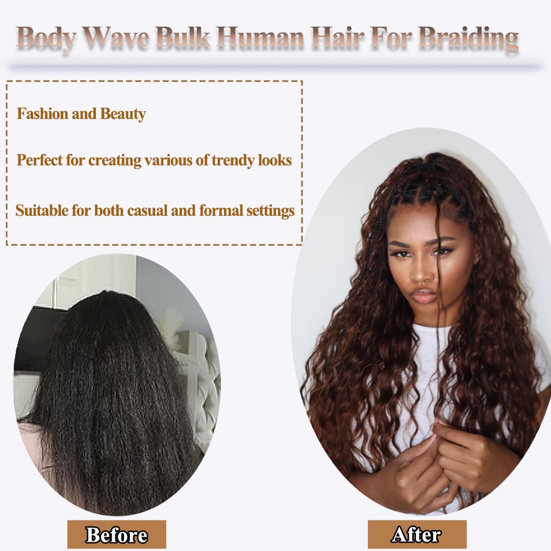 YWIGS box braids bulk hair 18 inch durable texture for long wear