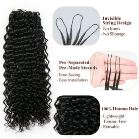 YWIGS knotless crochet style water wave 20-inch on bundle