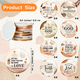 Y1tvei 36-piece mirror set with portable design for purses and on-the-go use.