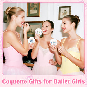 Y1tvei pocket-size ballet mirror for quick grooming before stage or class.