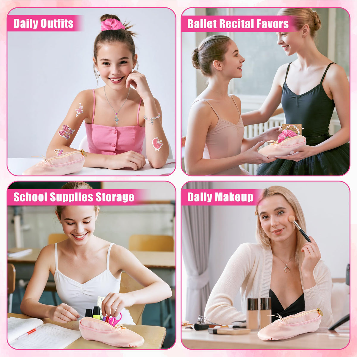 Y1tvei compact ballet shoe design, portable storage for on-the-go use