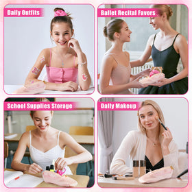 Y1tvei compact ballet shoe design, portable storage for on-the-go use