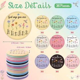 Y1tvei compact-pocket mirrors offer purse-size convenience for on-the-go touch-ups.