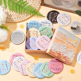 Y1tvei purse-size mirrors fit bags for quick checks anytime.