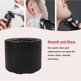 Ya-sport clean pod close-up showing fragrance strip for fresh shaves.