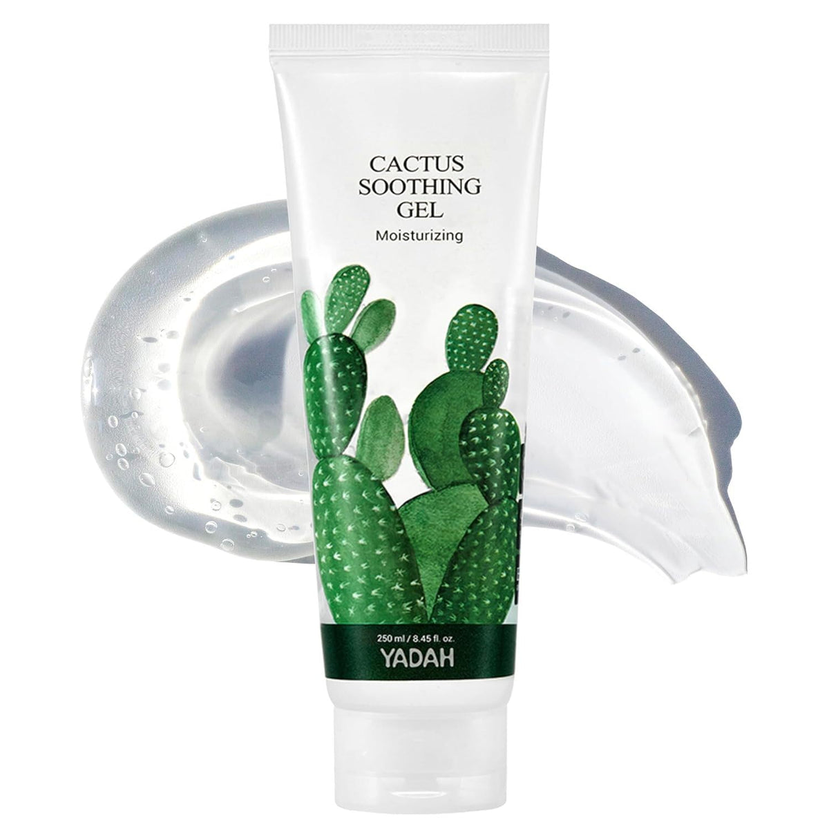 YADAH Cactus Soothing Gel on the face delivering lightweight hydration and calm