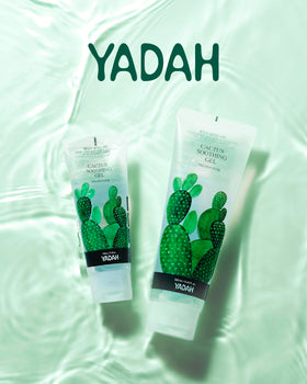 Hair care use with YADAH Cactus Soothing Gel on ends