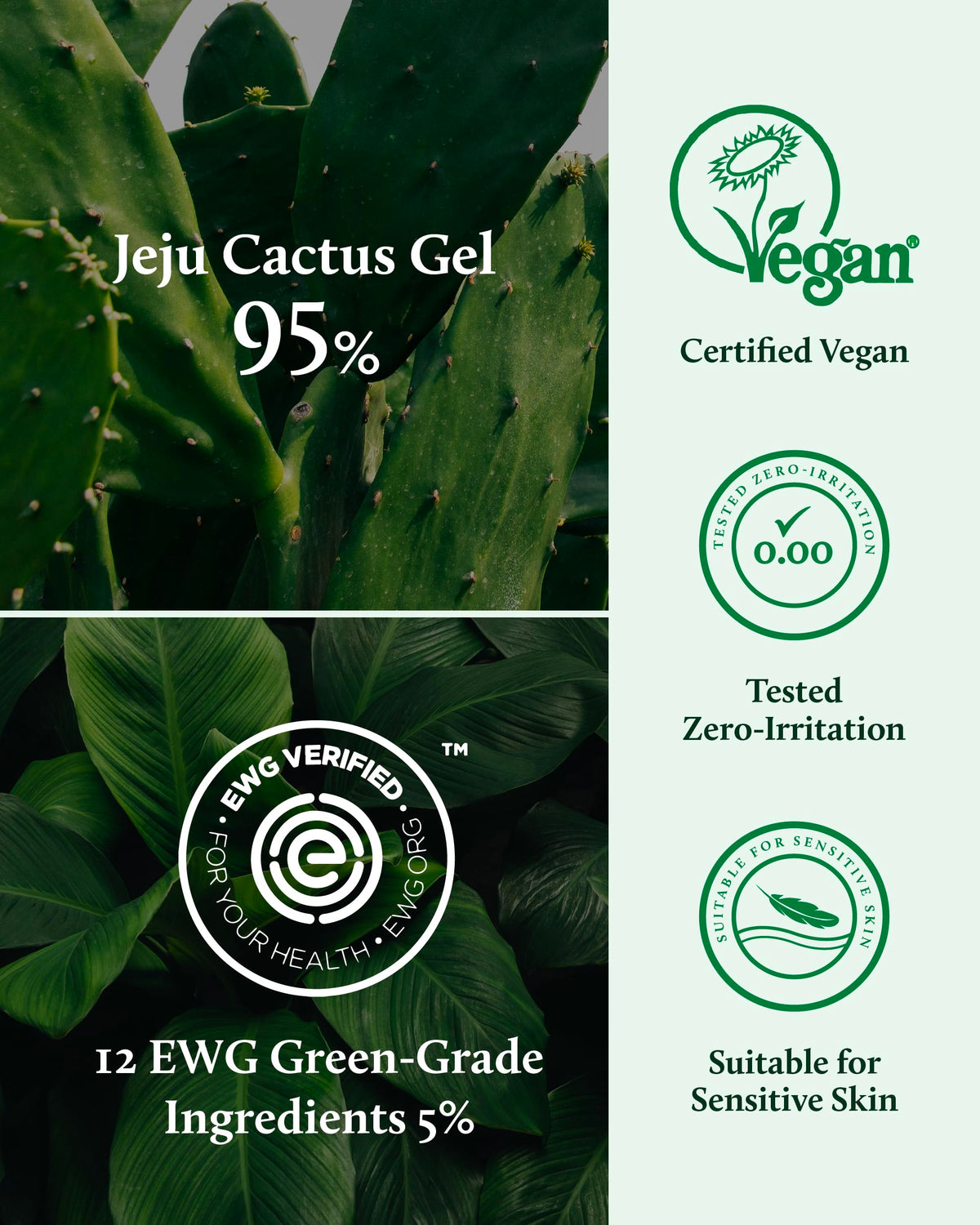 Mix with serum to create overnight hydration mask using YADAH Cactus Soothing Gel