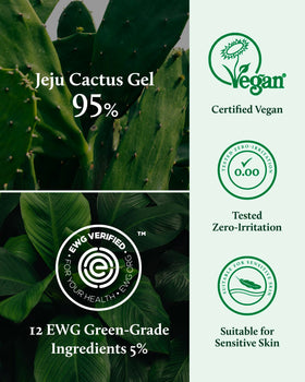 Mix with serum to create overnight hydration mask using YADAH Cactus Soothing Gel