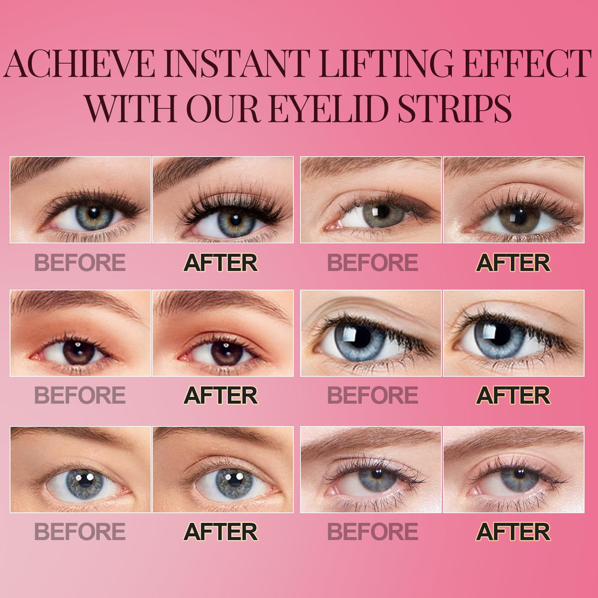 YAGUVI eyelid tape application tool shown for easy removal and precise placement.