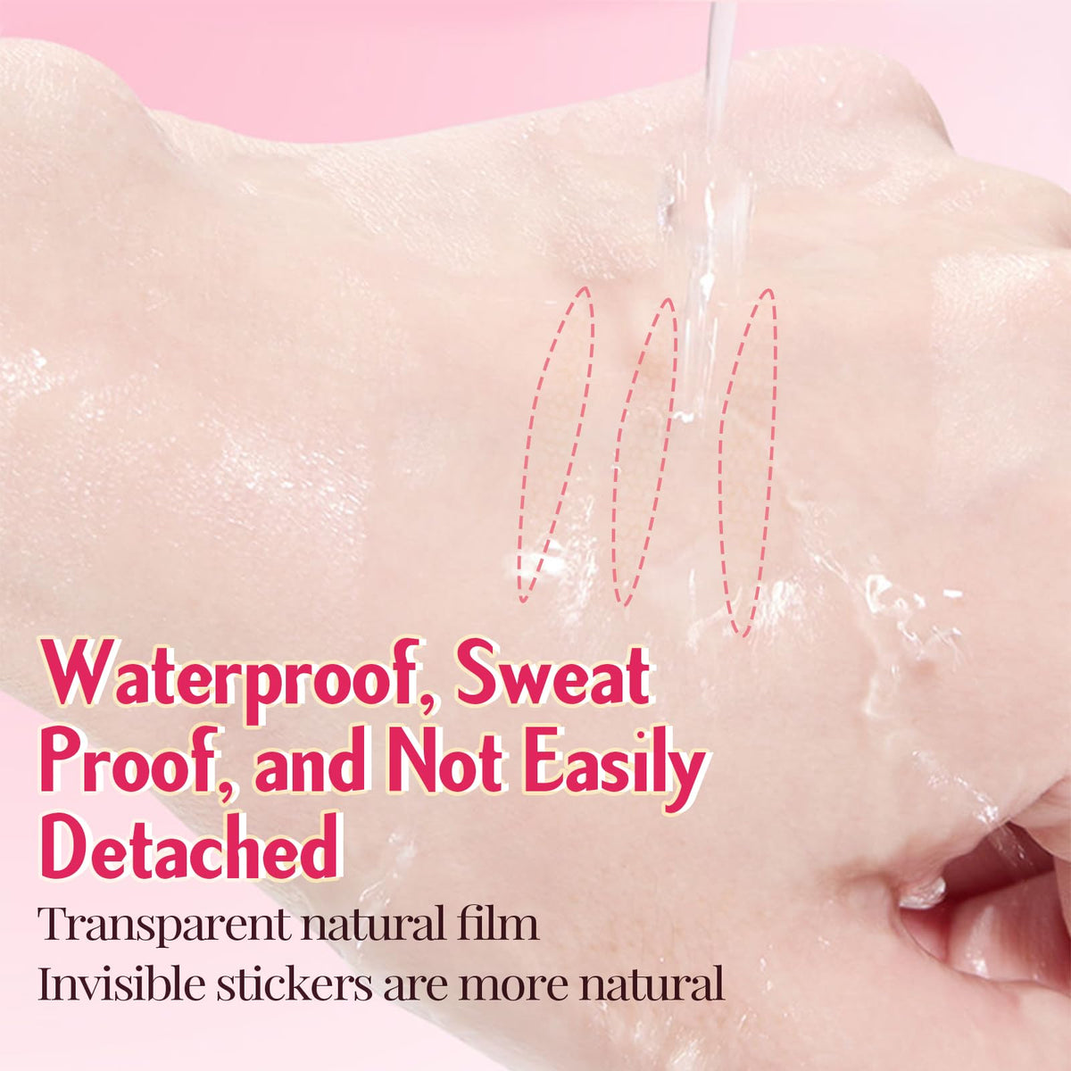 YAGUVI eyelid tape built-in handle design enables simple removal without tweezers.