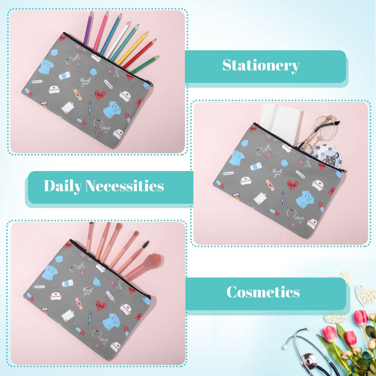 Yahenda set of ten bags offers ample storage for essentials