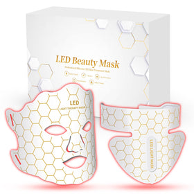 Yahi red light mask face 660nm panel for targeted facial therapy.