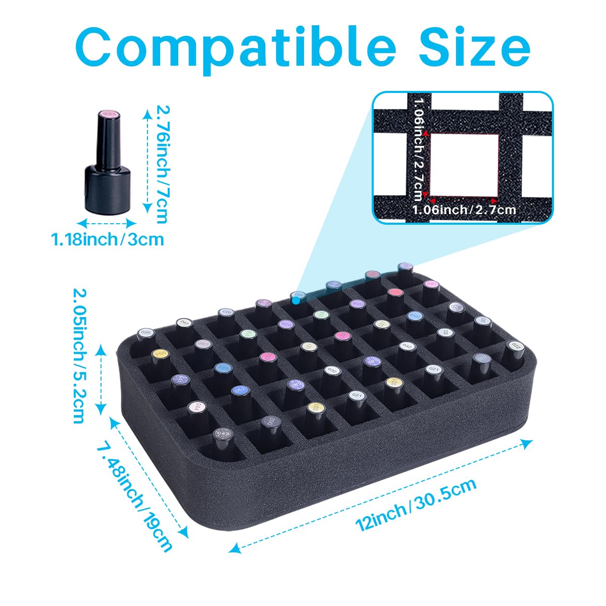 YAHOURWAT detachable partition board lets you customize bottle spacing.