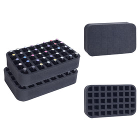 YAHOURWAT two-pack nail polish organizer foam pad keeps bottles secure.