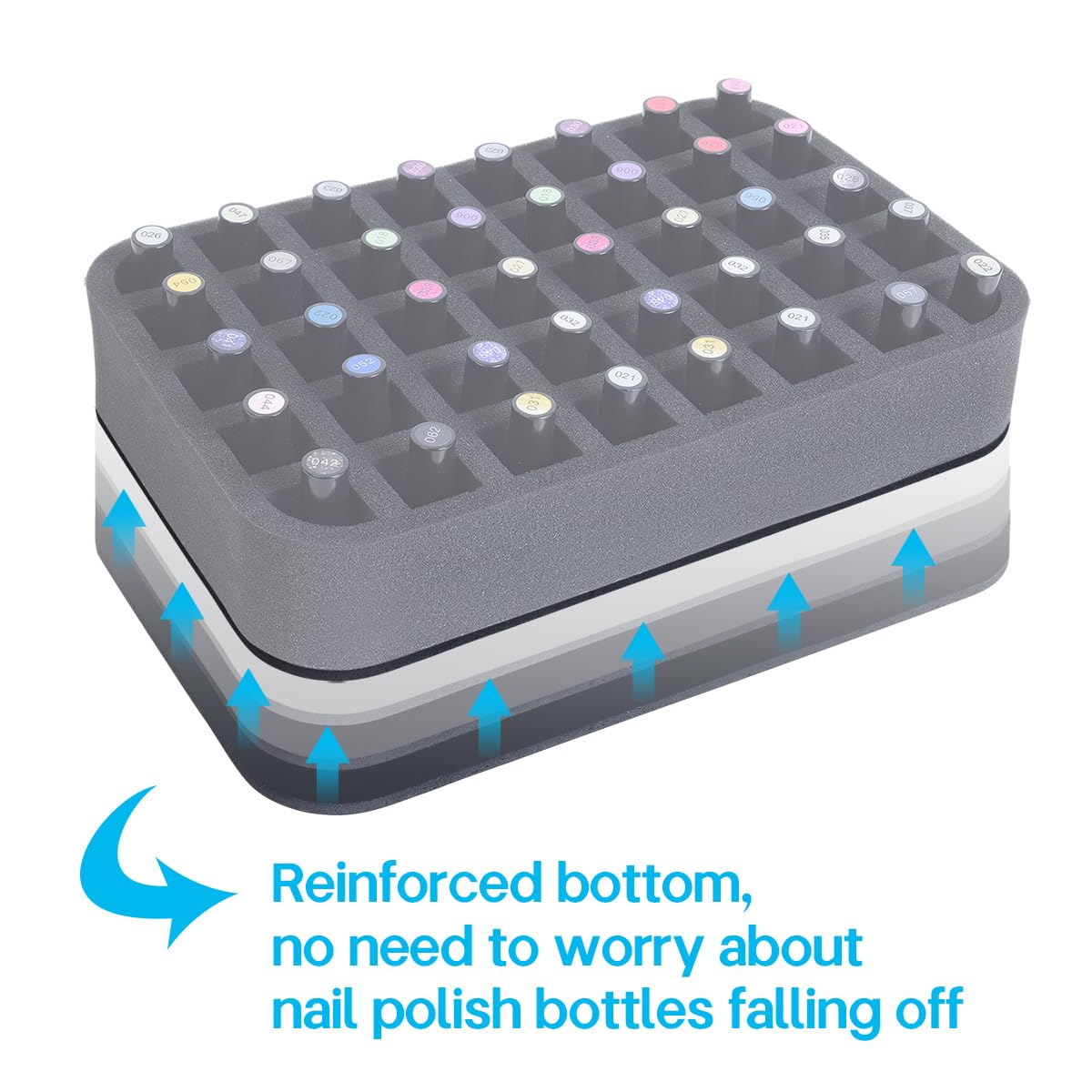 YAHOURWAT reinforced bottom support keeps bottles from tipping.