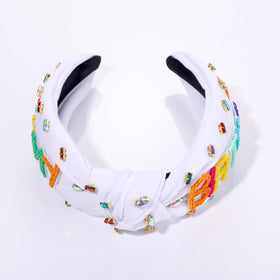 YAHPERN soft fabric headband offering comfortable wear during celebrations