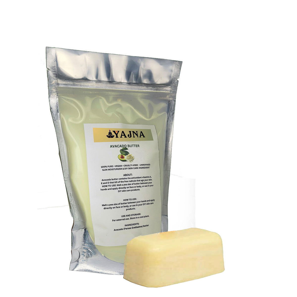 Yajna Avocado Butter ingredients list, free from additives