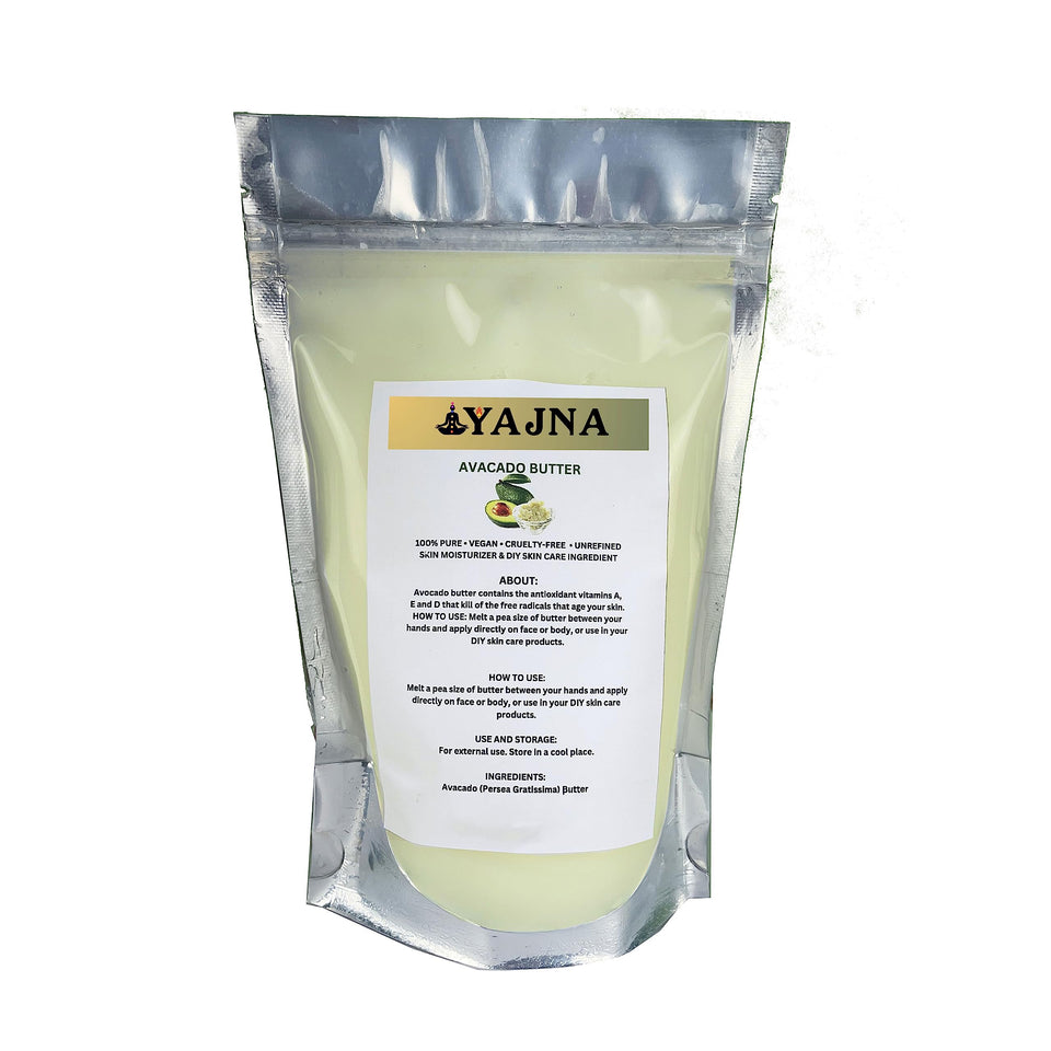 Yajna Avocado Butter jar close-up, pure moisturizer for skin