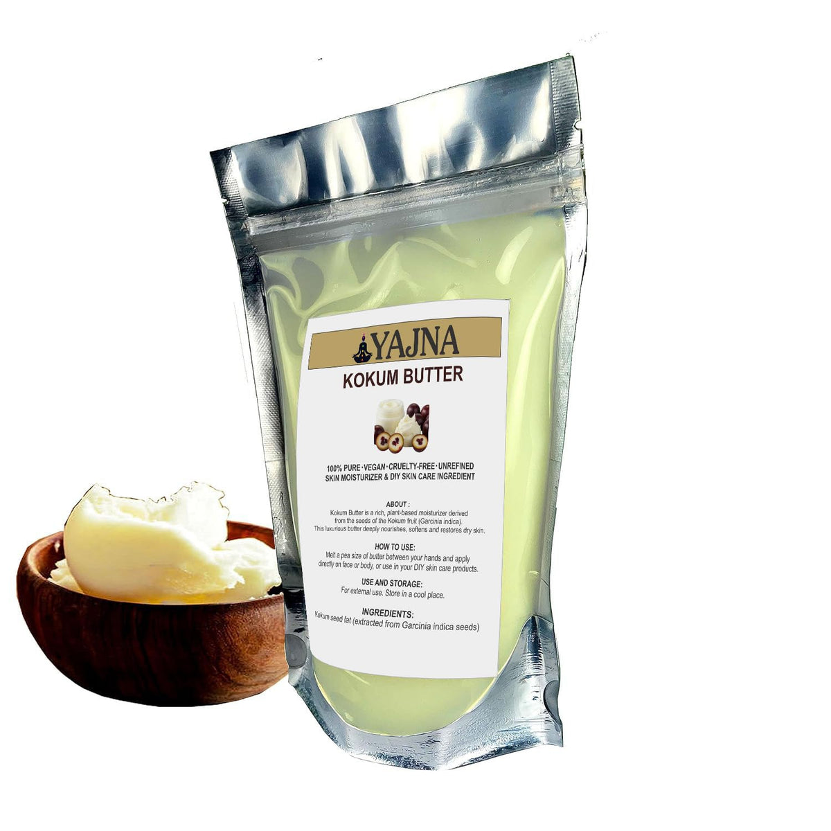 Face application with Kokum Butter for daily moisture and glow.