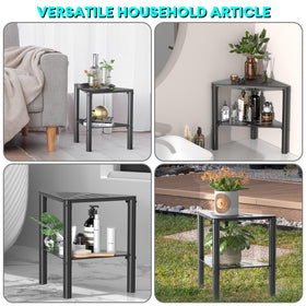 YAJONUE multi-use-stool works as shower seat, bench, or small table.