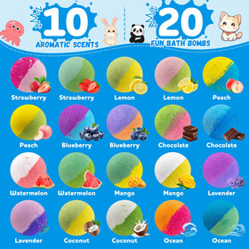 Gift-ready Yakrzonn bath bombs ideal for birthdays.