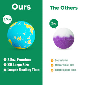 Yakrzonn organic bath bombs with shea butter for gentle cleansing