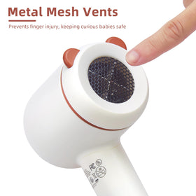 YALICE Kids Hair Dryer with 3 speed settings for flexible drying.