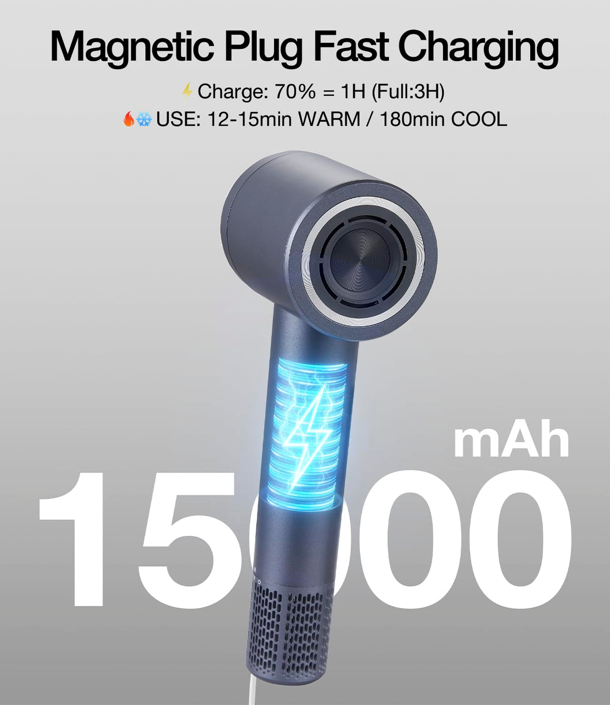 YALICE travel-friendly hair dryer is lightweight for backpack and bag