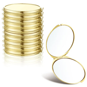 Yalikop gold compact mirror outer shell for a polished look on the go