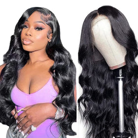 Yamikk 13x5 HD lace front wig with body wave for natural daily styling