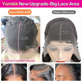 Yamikk 180 density body wave wig for fuller volume