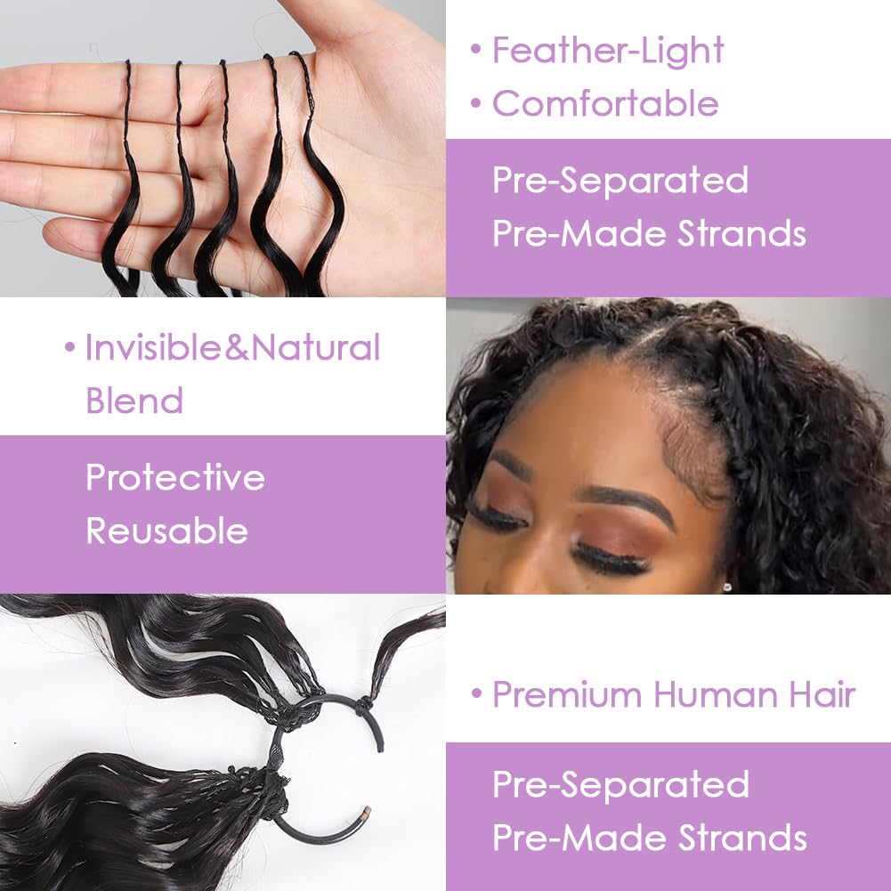 Yamikk miracle knots crochet hair pre-looped for smoother application