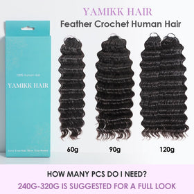 Yamikk natural black crochet hair ready to dye darker if desired