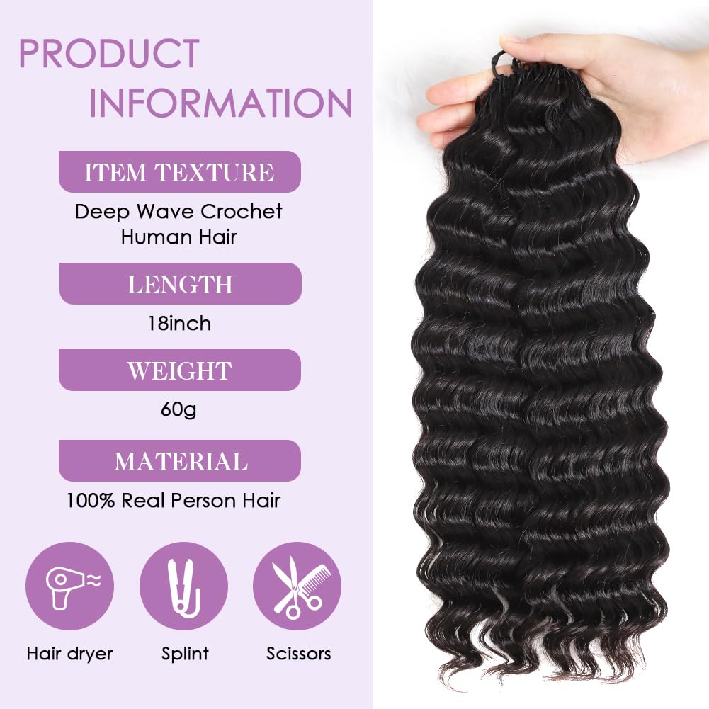 Yamikk Feather Crochet Pre-Separated 18 inch locks enable faster installation and neater knots.