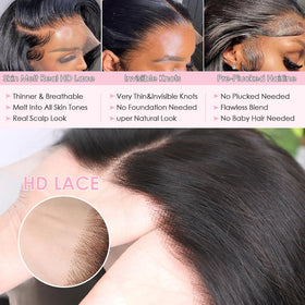 Yamikk natural hairline wig allows center or side parting with realism.