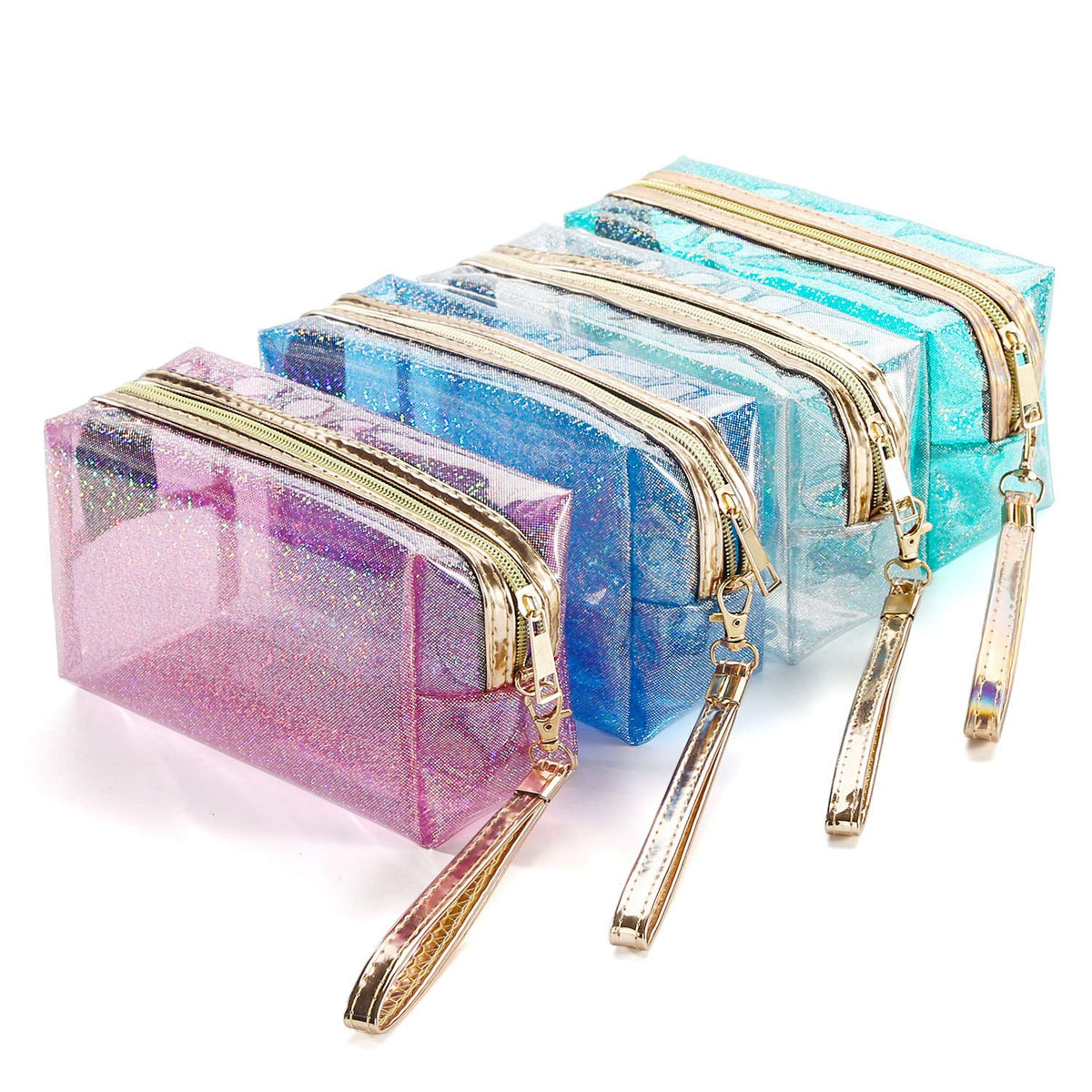 YANGROW clear cosmetic bag with waterproof zipper for travel use