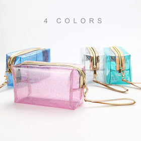 YANGROW fashionable transparent organizer bag for travel and home use