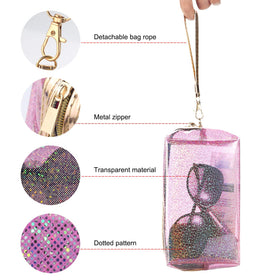 YANGROW portable cosmetic pouch offers roomy space for cosmetics and accessories