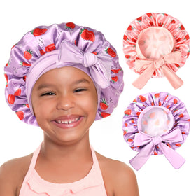 YANIBEST baby bonnet silk satin cap protects curls and moisture overnight