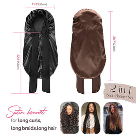 YANIBEST braid bonnet for long hair keeps thick braids secure overnight