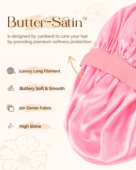 Yanibest double-layer satin bonnet interior display secure wrap and frizz control