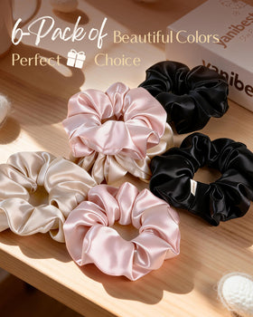 Yanibest gift box silk scrunchies ideal for celebrations