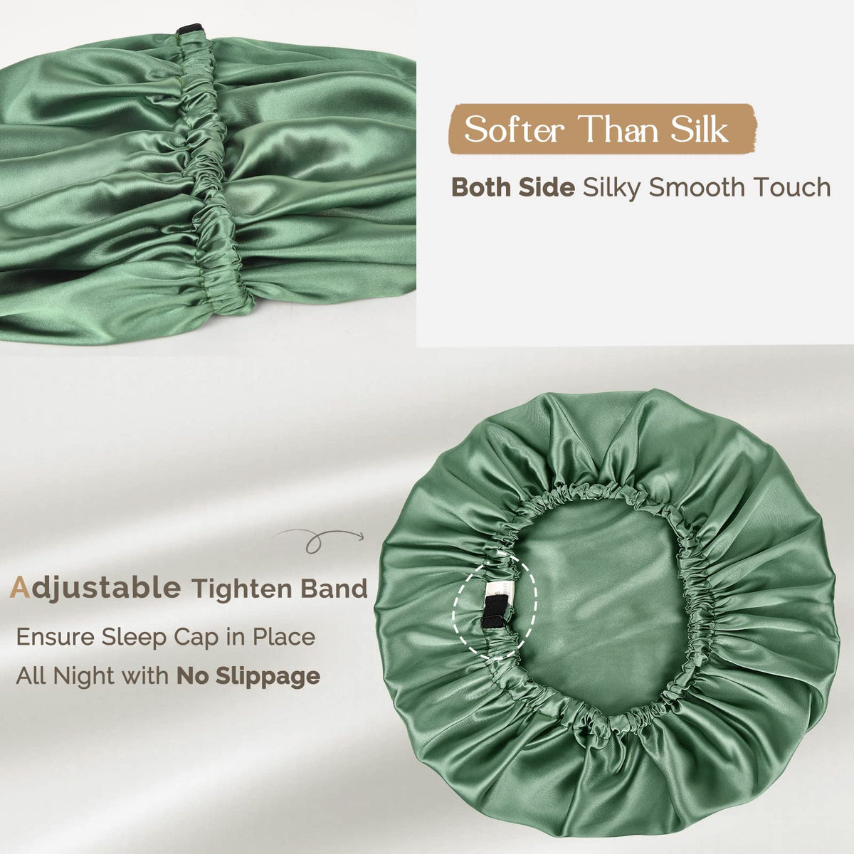 YANIBEST bonnet protects hair from friction and static while you rest.