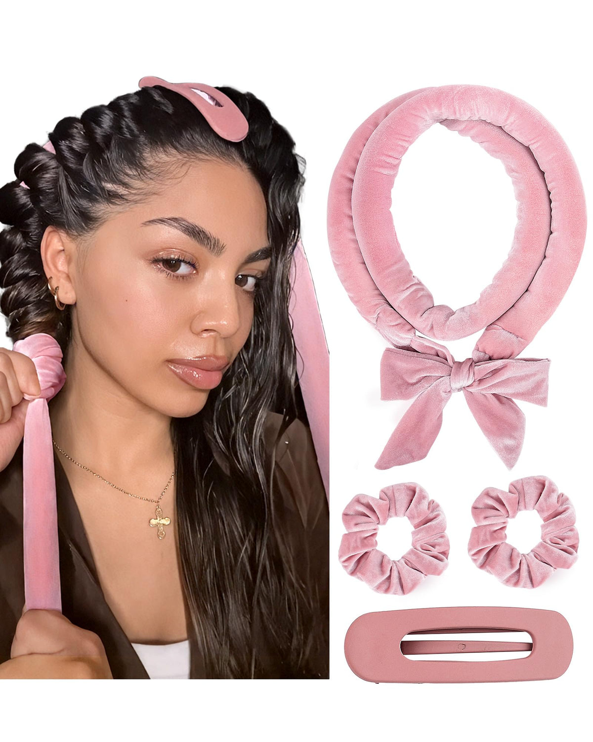 Yanibest heatless curls set packaging shown for easy gifting and setup