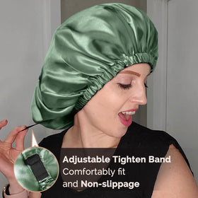YANIBEST silk bonnet is versatile for sleeping, hair care, and makeup routines.