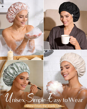 Yanibest reusable hair protection cap for daily showers.