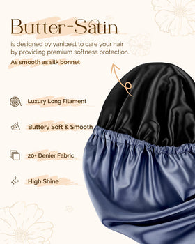 Ideal for braided, locs or curly hair to minimize frizz overnight.